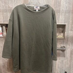 Lands' End woman’s Olive Sweatshirt